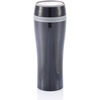 Double wall push mug black