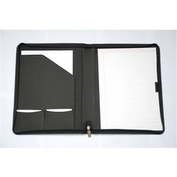 Burlington PU A4 Zipped Folder