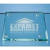 10cm Jade Glass Square Coaster