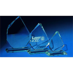Small Jade Glass Iceberg Plaque