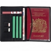 Melbourne Full Hide Genuine Leather Black Passport Case