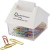 House Shaped Paperclip Dispenser White / Clear