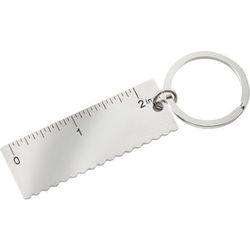 Ruler Shaped Keyring