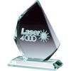Medium Jade Glass Iceberg Plaque