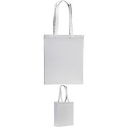 Groombridge 10oz Cotton Canvas Tote Bag-white/black